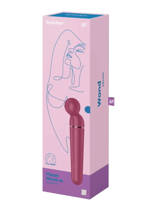 Satisfyer Planet Wand Er punainen | Parempaa seksiä | Astu kuplivan nautinnon maailmaan Wand-er Purplen kanssa,