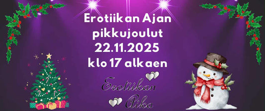 Erotiikan Ajan pikkujoulut 22.11. 2025 klo 17 alkaen