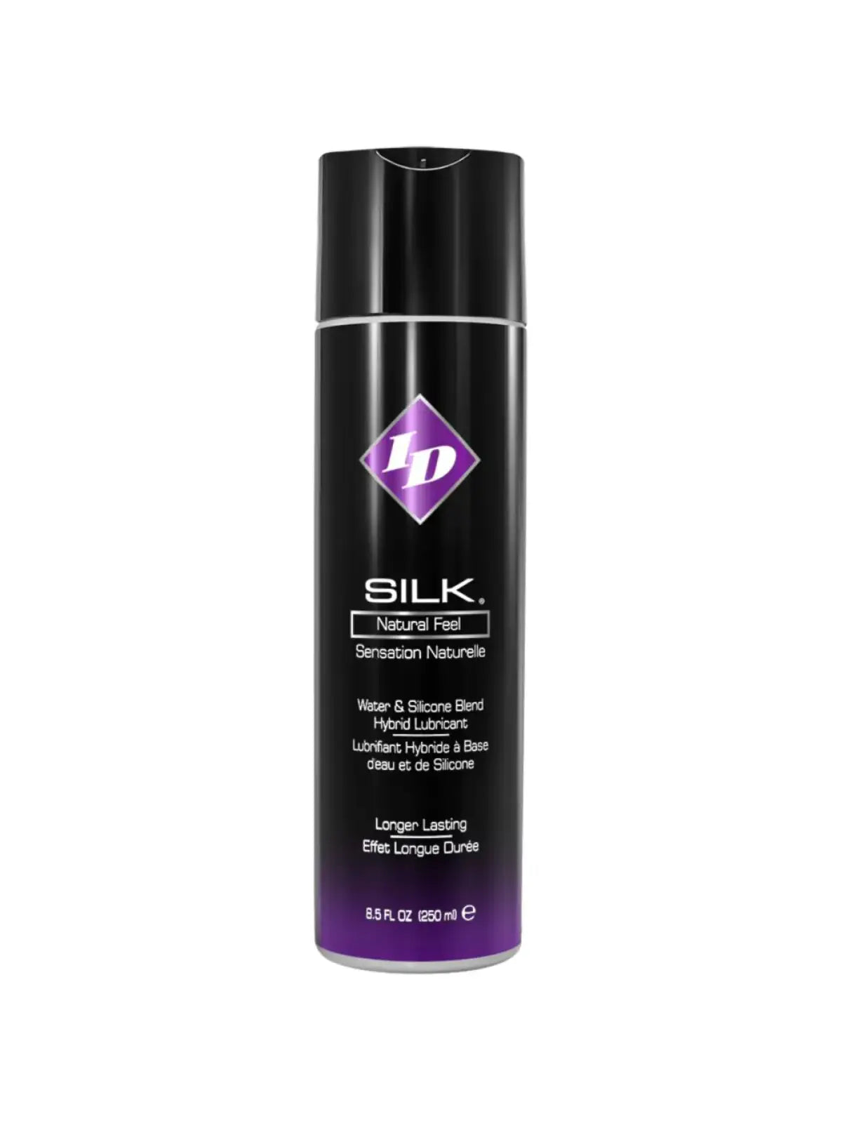 ID Silk hybridiliukuvoide 250 ml – vesipohjainen ja silikoninen koostumus, lateksiystävällinen ja helposti puhdistettava
