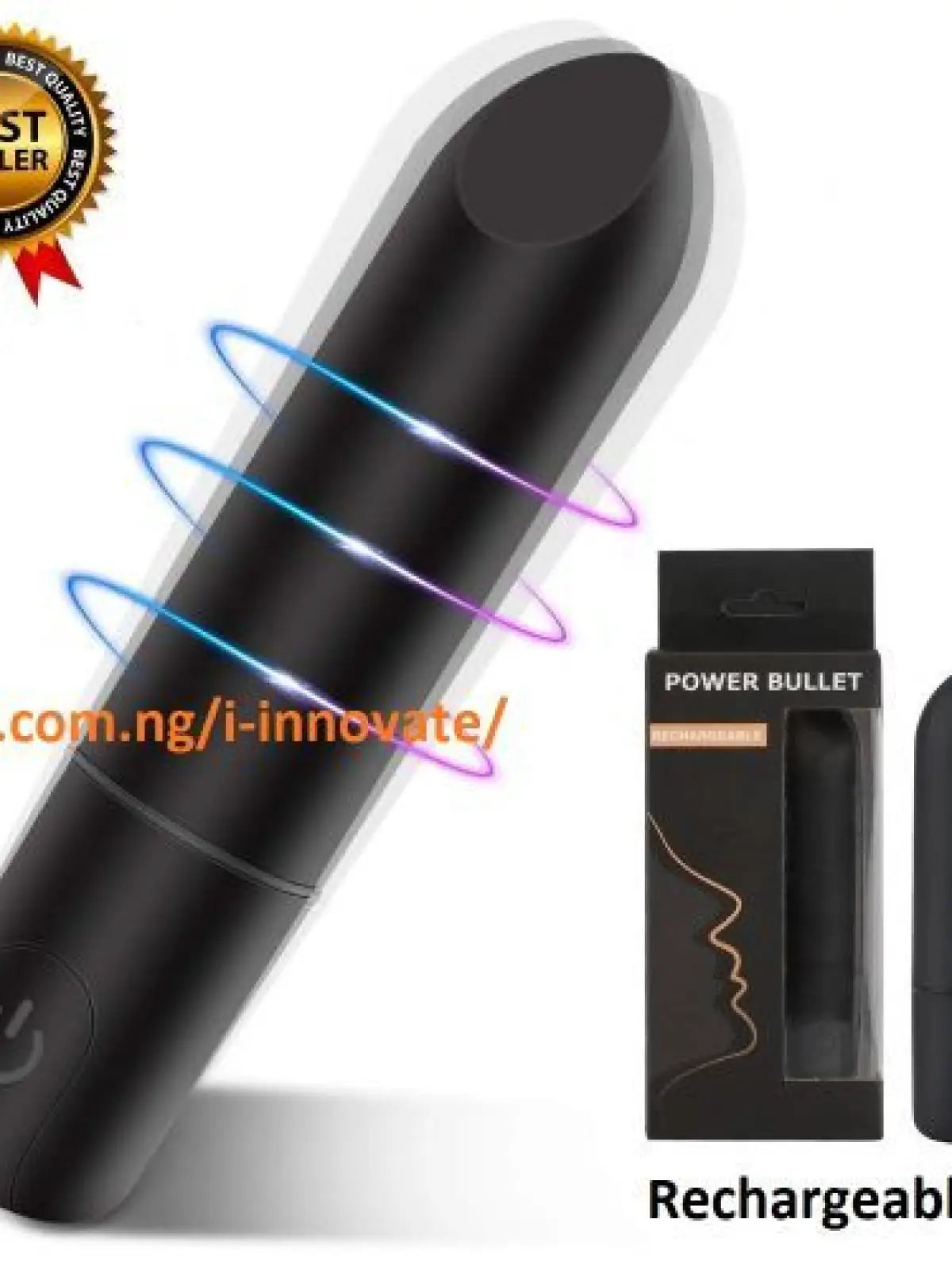 Power Bullet vibraattori musta | Klitoriksen kiihottimet | Erotiikan