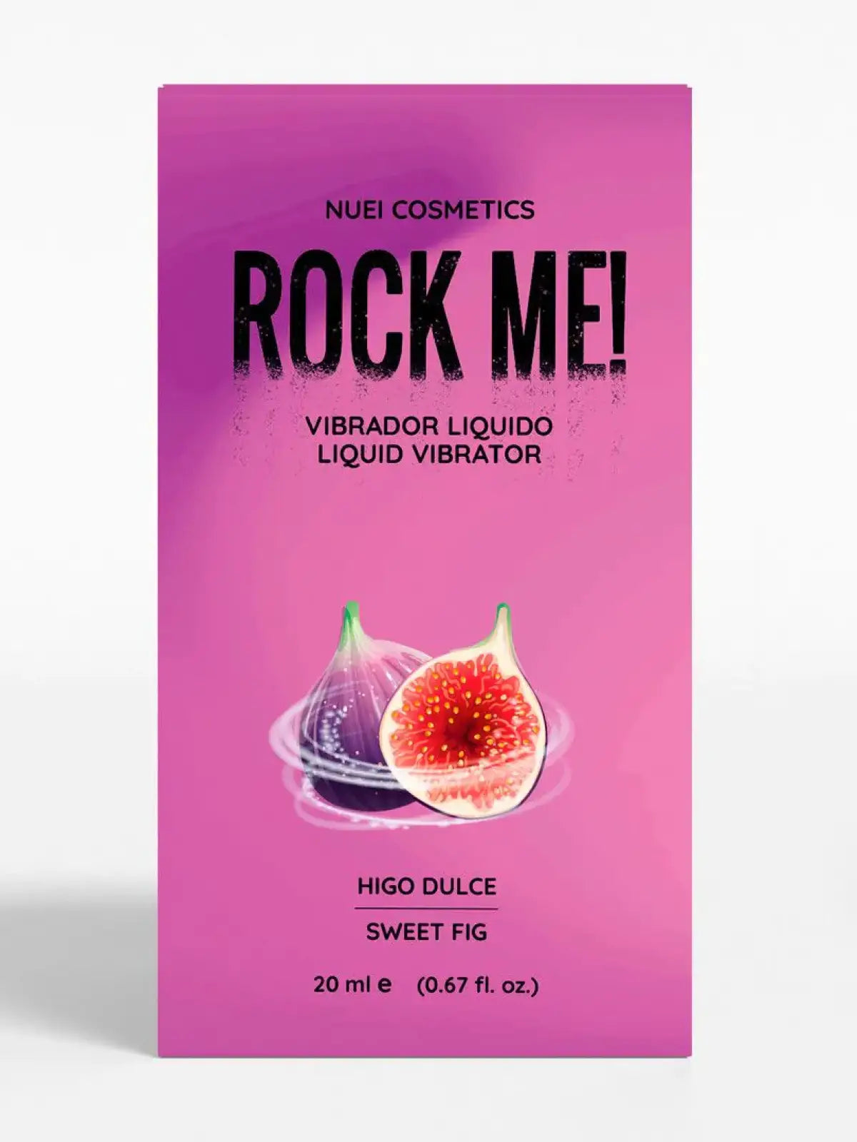 ROCK ME vibrallinen liukuvoiden- makea viikuna
Liquid Vibrator on värisevä efektigeeli, joka perustuu Amazonin Jambú-kasviin. Sen korkea spilantolipitoisuus aiheuttaa ainutlaatuisen ja stimuloivan kihelmöivän tunteen. Tuote on suunnattu nuoremmalle yleisölle: nuorekas ilme, nuorekas muotoilu ja nuorekas hinta.