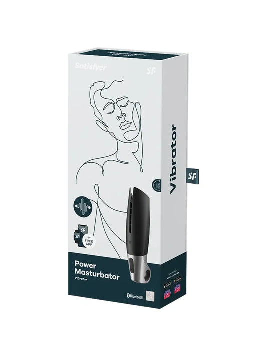 Satisfyer Power Masturbator on sovelluksella ohjattava masturbaattori, jossa 14 värinätilaa.